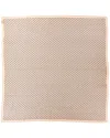 Celine Triomphe Chain Silk Twill Scarf In Gold