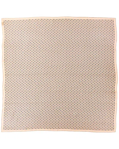 Celine Triomphe Chain Silk Twill Scarf In Neutral