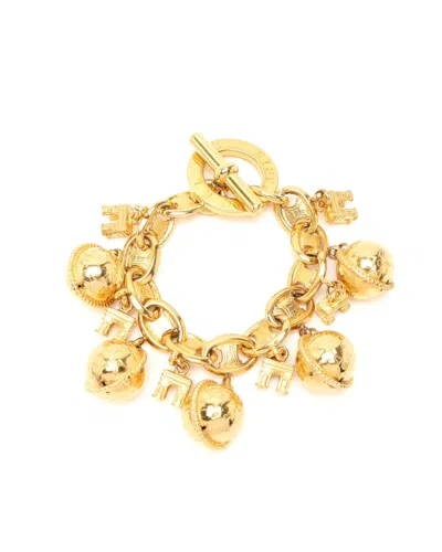 Celine Céline Triomphe Charm Bracelet In Gold