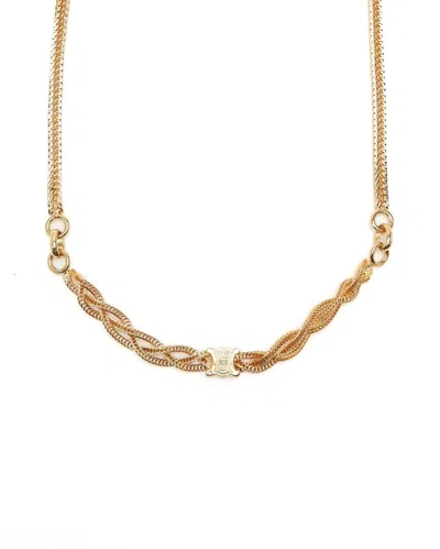 Pre-owned Celine Céline Triomphe Choker In Gold