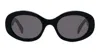 Celine Cl40194u Triomphe 01a Nero Sunglasses In Black