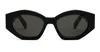 Celine Triomphe Logo Acetate Cat-eye Sunglasses In Black