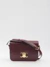 Celine Triomphe Classique Leather Crossbody Bag In Purple