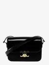 Celine Triomphe Classique Leather Shoulder Bag In Black