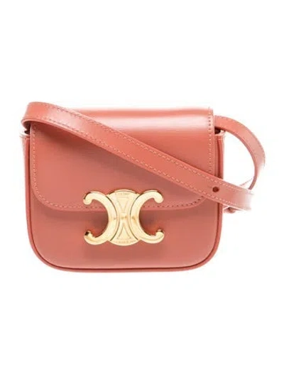 Pre-owned Celine Triomphe Claude Mini 2023 In Pink