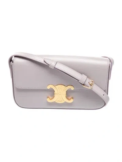 Pre-owned Celine Triomphe Claude In Purple