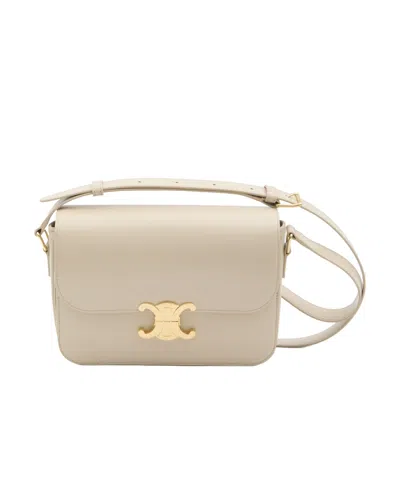 Celine Triomphe Cross-body Bag In Nude