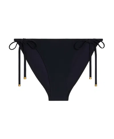 Celine Triomphe Culotte In Matte Jersey In Black
