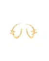 Celine Céline Triomphe Earrings In Gold