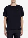 Celine T-shirt With Round Neck And Short Sleeves In Black