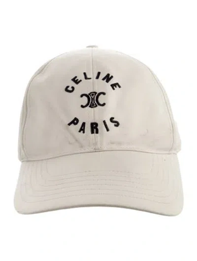 Pre-owned Celine Triomphe Embroidered Baseball Cap