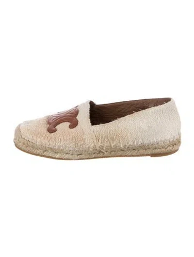 Pre-owned Celine Triomphe Espadrilles In Neutral