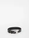 Celine Men Medium Triomphe Belt In Triomphe Canvas In Black