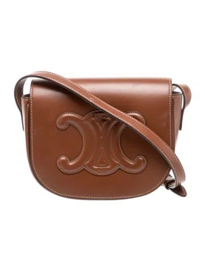 Pre-owned Celine Triomphe Folco Cuir Triomphe 2024 In Brown