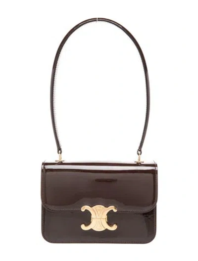 Pre-owned Celine Triomphe Garance Teen 2024 In Brown