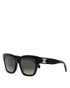 Celine Triomphe Geometric Sunglasses, 55mm In Black/gray Gradient
