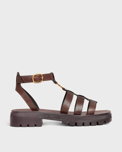 Celine Triomphe Gladiator Chunky Sand In Brown
