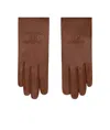 Celine Triomphe Gloves In Brown