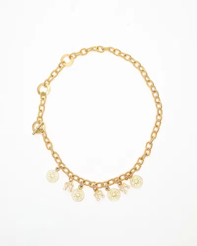 Celine Céline Triomphe Gold Chain Belt, Size Adjustable