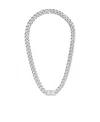 Celine Triomphe Gourmette Rhodium Plated Necklace In Gray