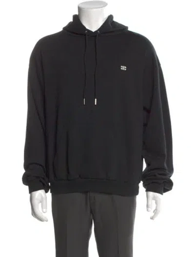 Pre-owned Celine Triomphe Graphic Print Hoodie In Black