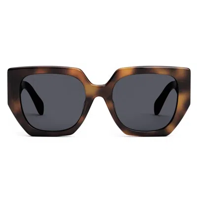 Celine Triomphe Grey Butterfly Ladies Sunglasses Cl40239f 53a 55 In ["grey"]