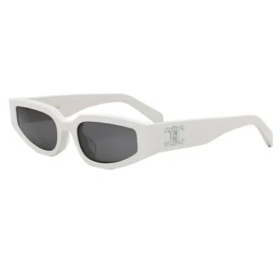 Celine Triomphe Grey Cat Eye Ladies Sunglasses Cl40269u 25a 54 In ["white","grey"]