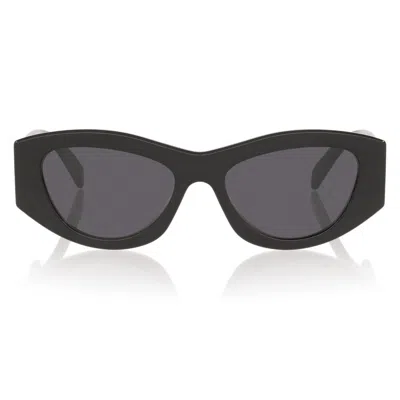 Celine Triomphe Grey Irregular Ladies Sunglasses Cl40308 01a 55 In ["grey","black"]