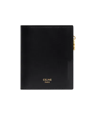 Celine Triomphe Hanging Purse In Black