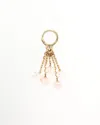 Celine Céline Triomphe Heart Chain Charm In Gold