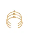 Celine Triomphe Indie Bracelet Three-piece Set In Yellow