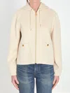 Celine Triomphe Jacket In White