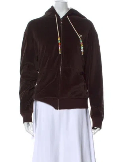 Pre-owned Celine Triomphe Jacket In Brown