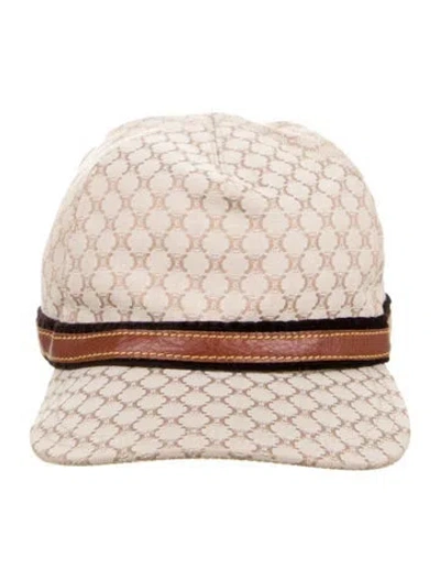 Pre-owned Celine Triomphe Jacquard Baseball Cap In Neutral