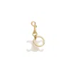 Celine Triomphe Keyring In Gold