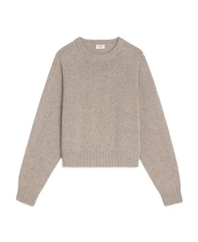 Celine Triomphe Knitted Sweater In Nude