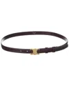 Celine Triomphe Leather Belt In Red