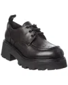 Celine Triomphe Leather Derby In Black