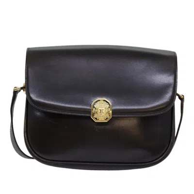 Pre-owned Celine Triomphe Leather Shoulder Bag () In Brown