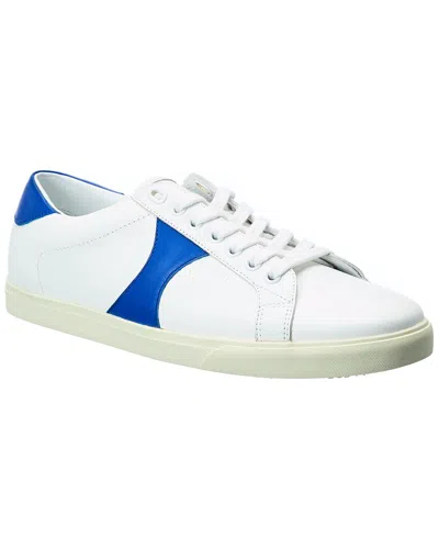 Celine Triomphe Low Leather Sneaker In White