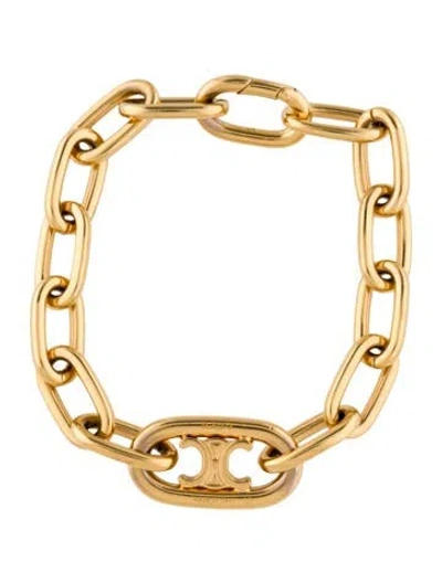 Pre-owned Celine Triomphe Link Bracelet, 6" In Multi