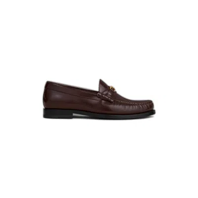 Celine Triomphe Loafer In Brown