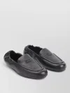 Celine Triomphe Loafer Elasticated Heel Round Toe In Black