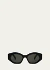 CELINE TRIOMPHE LOGO ACETATE CAT-EYE SUNGLASSES