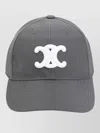 Celine Triomphe Logo Baseball Cap Curved Brim In Gray
