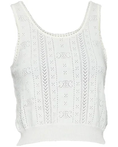 Pre-owned Celine Triomphe Logo Cropped Tank