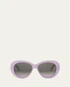 Celine Triomphe Logo Oval Acetate Sunglasses