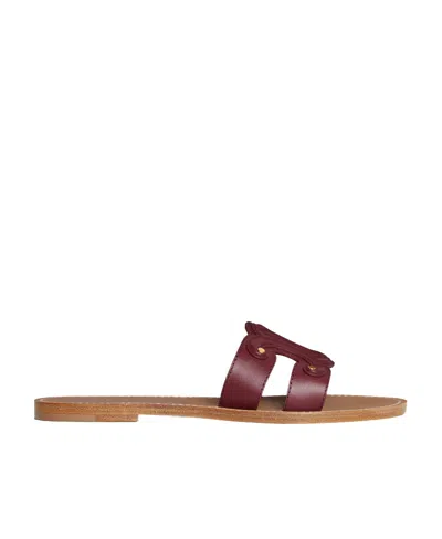 CELINE CELINE TRIOMPHE MULE IN CALFSKIN