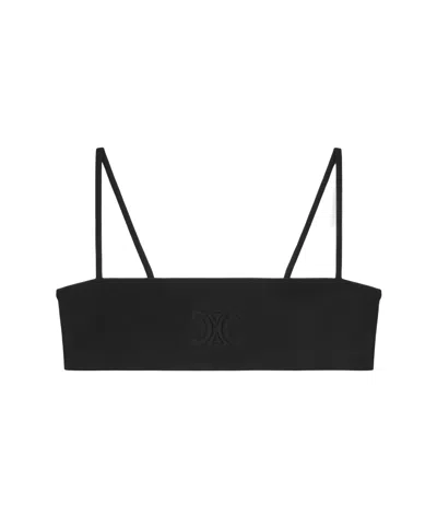 Celine Triomphe Logo Tube Top In Black