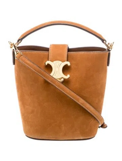 Pre-owned Celine Triomphe Louise Mini 2025 In Brown